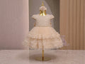 Tiered Tulip Dress Gold