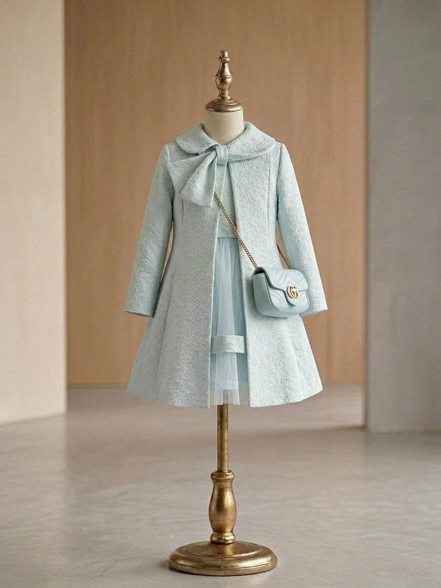 Luxe Coat & Dress Set Mint