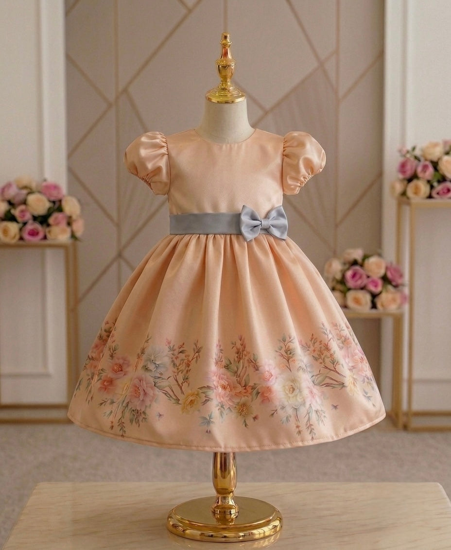 Watercolour Garden Satin Collection - Ivory Petal