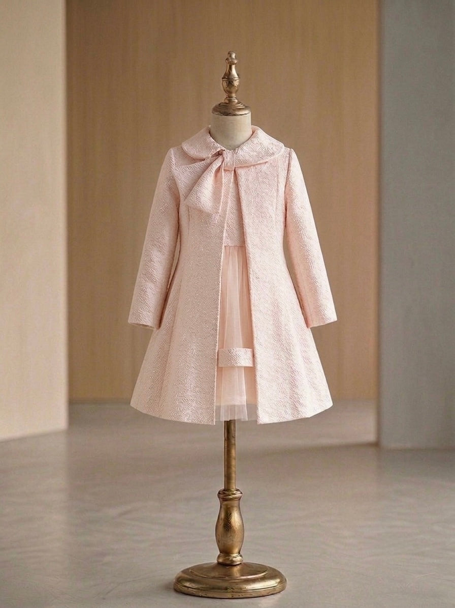 Luxe Coat & Dress Set Blush
